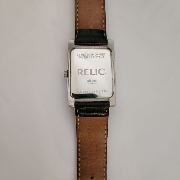 Relic Men's Watch Brown Genuine Leather - Picture 6 of 6